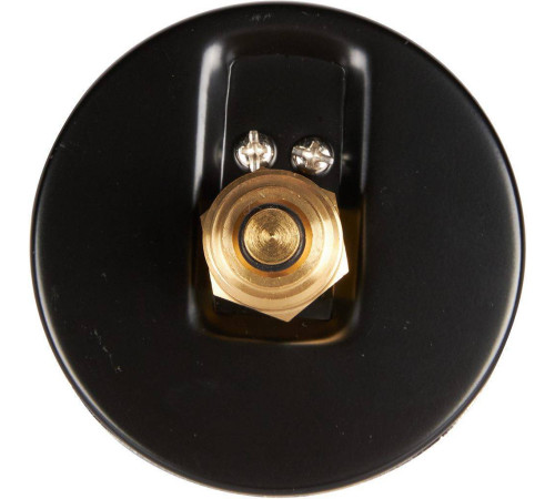 Термоманометр аксиальный ROMMER 80 мм 120 °C 10 бар с запорным клапаном 1/2 RIM-0005-801015