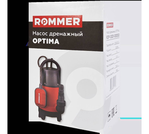 Насос дренажный ROMMER OPTIMA 550 Вт универсальный кабель 10 м RDP-0001-000550