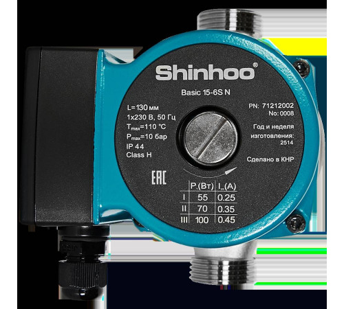 Циркуляционный насос Shinhoo BASIC 15-6S N 130 1x230V 71212002