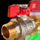 Кран шаровой ROMMER неполнопроходной НР/НР ручка бабочка 3/4 RBV-0007-2410220