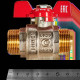 Кран шаровой ROMMER неполнопроходной НР/НР ручка бабочка 3/4 RBV-0007-2410220
