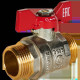 Кран шаровой ROMMER неполнопроходной НР/НР ручка бабочка 1 RBV-0007-2410225