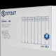 Радиатор алюминиевый STOUT GAMMA 350 8 секций боковое подключение RAL 9010 SRA-3310-035008