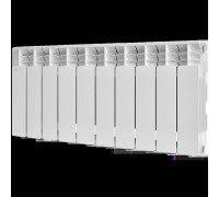 Радиатор алюминиевый STOUT GAMMA 350 10 секций боковое подключение RAL 9010 SRA-3310-035010