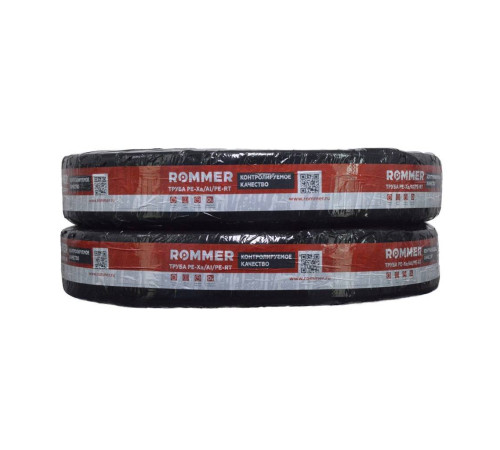 Труба металлопластиковая ROMMER PE-Xa/Al/PE-RT 16.2x2.6 мм бухта 100 м RPS-0001-001626