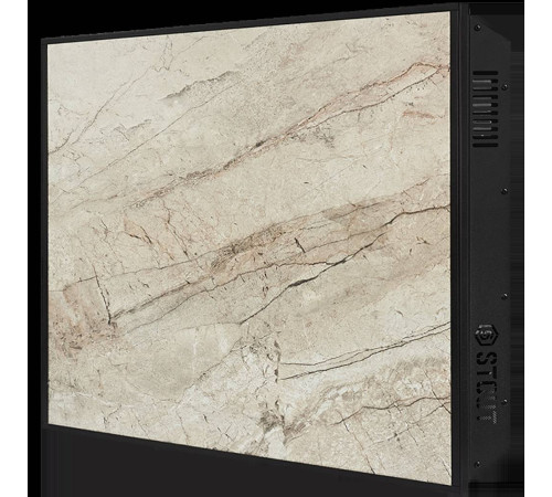 Отопительная панель STOUT GREY STONE SCT 60х60 см серый гранит / черный корпус SCT-00GB-006060