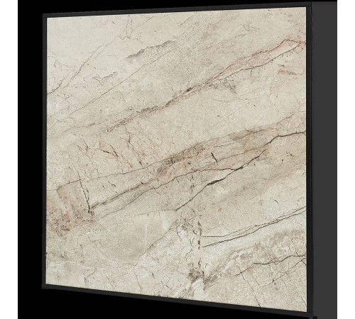 Отопительная панель STOUT GREY STONE SCT 60х60 см серый гранит / черный корпус SCT-00GB-006060