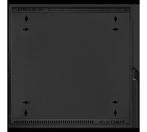 Отопительная панель STOUT GREY STONE SCT 60х60 см серый гранит / черный корпус SCT-00GB-006060