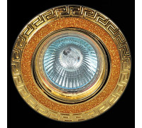 Встраиваемый светильник  01021-9.0-001AK MR16 SG+GD