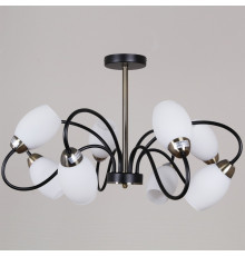 Люстра на штанге De Markt Бремен 8xE27 01270-0.3-08B BK+AB