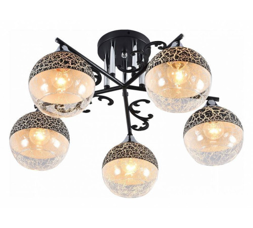 Потолочная люстра Reluce 01277 01277-0.3-05B BK+CR