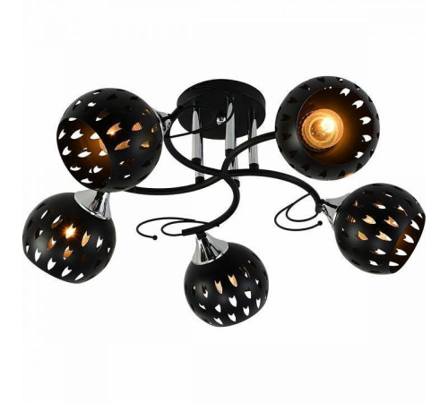 Потолочная люстра Reluce 01314-1 01314-0.3-05 BK+CR