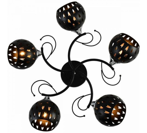 Потолочная люстра Reluce 01314-1 01314-0.3-05 BK+CR