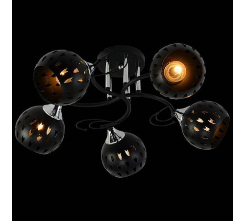 Потолочная люстра Reluce 01314-1 01314-0.3-05 BK+CR