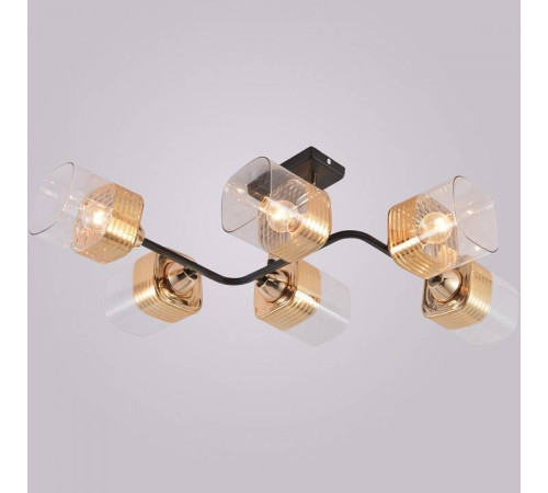 Люстра на штанге Reluce 01615 01615-0.3-06 BK+FGD