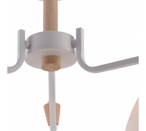 Люстра на штанге Reluce 01622 3 лампы 01622-0.3-03 WH+WOOD