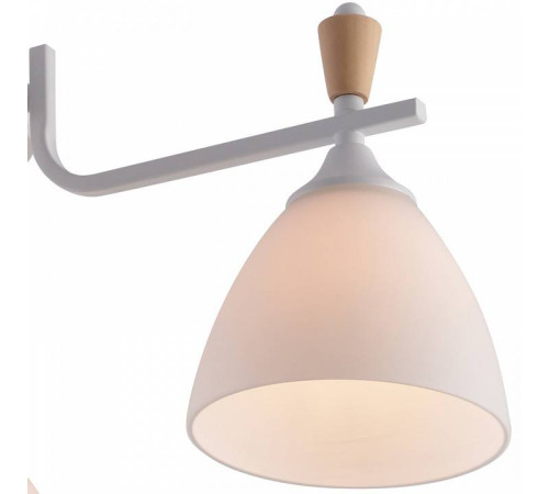 Люстра на штанге Reluce 01622 3 лампы 01622-0.3-03 WH+WOOD