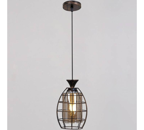 Подвесной светильник 03525-0.9-01 BK+GD