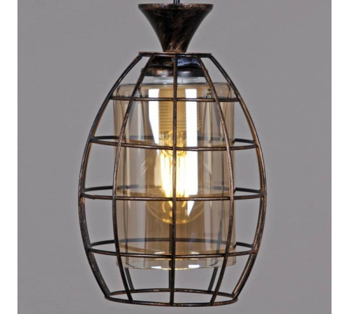 Подвесной светильник 03525-0.9-03 BK+GD