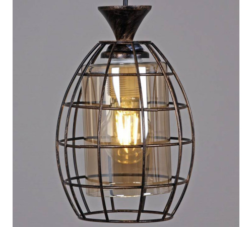 Подвесной светильник 03525-0.9-03 BK+GD