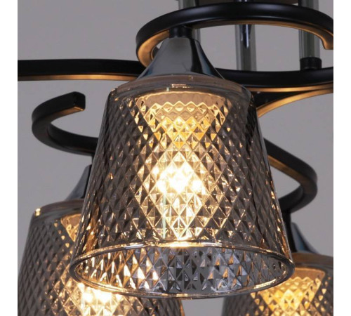 Люстра на штанге Reluce 06089 06089-0.3-06 BK+CR