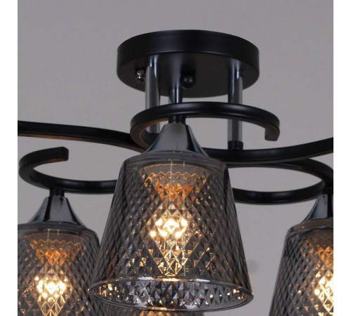 Люстра на штанге Reluce 06089 06089-0.3-06 BK+CR