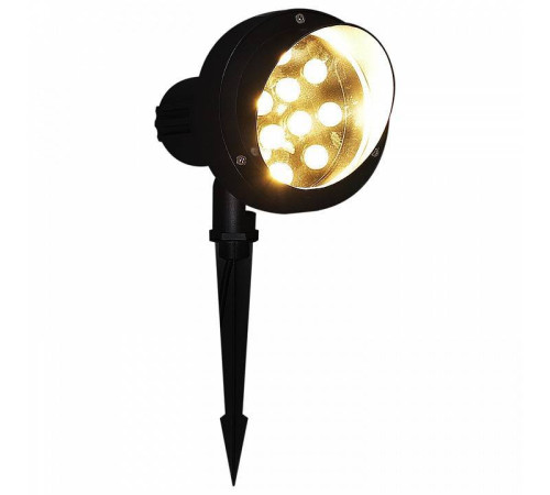 Наземный низкий светильник Reluce 09401-0.7-001U LED9W BK+WW