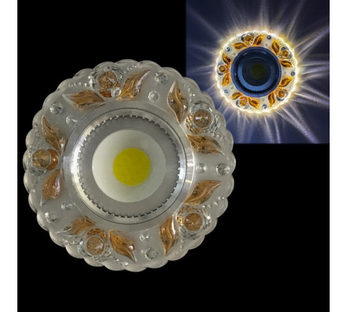 Встраиваемый светильник 42236-9.0-001PL MR16+LED3W CL/TEA