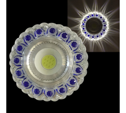 Встраиваемый светильник 42237-9.0-001PL MR16+LED3W CL/BL