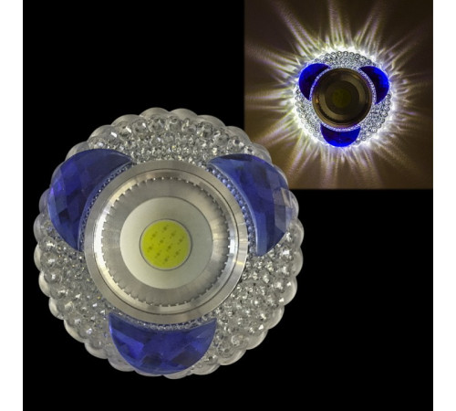 Встраиваемый светильник 42240-9.0-001PL MR16+LED3W CL/BL