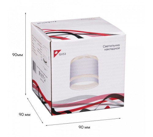 Накладной светильник 53001-9.5-001LD GX53+LED3W WT