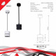 Подвесной светильник Reluce 53017 53017-0.9-001MN GX53 BK