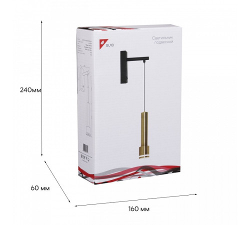 Бра 86211 86211-9.2-001LD GU10 BK+GD