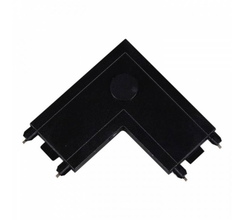 Соединитель угловой L-образный для треков накладных Reluce RL 06102 corner connector BK
