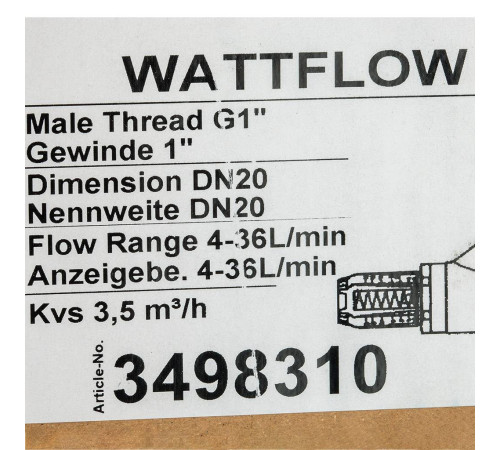 Вентиль балансировочный Watts Wattflow BP SRV-AG20 с расходомером 10010140