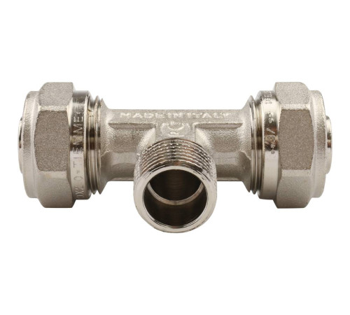 Тройник TIEMME 20х2.0х1/2 НР винтовой для металлопластиковых труб 1600058