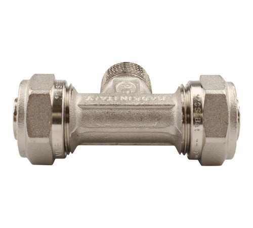 Тройник TIEMME 20х2.0х1/2 НР винтовой для металлопластиковых труб 1600058