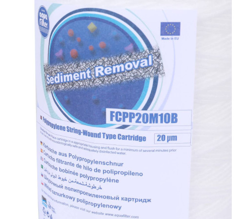 Картридж Aquafilter 10BB из полипропиленового шнура 20 мкм FCPP20M10B