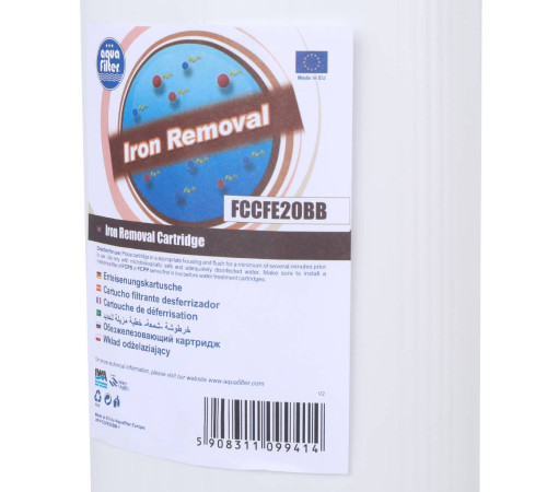 Картридж Aquafilter AQM 20BB для удаления железа FCCFE20BB