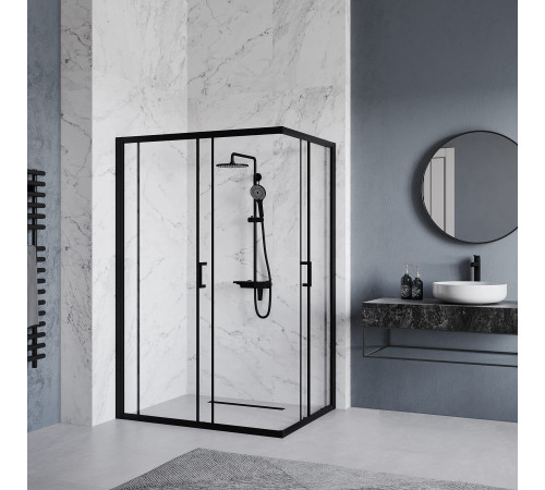 Душевой уголок RGW Passage PA-246B 900x1200 мм черный 030824692-14