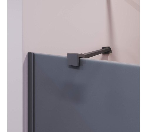 Шторка на ванну RGW SC-151B 800х1500 мм профиль черный стекло матовое 351115108-34