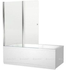 Шторка для ванны Aquanet Alfa 4 1220x1400 мм прозрачное стекло профиль хром NF6222-pivot