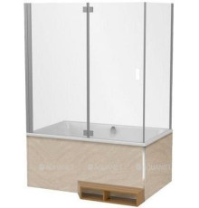 Экран для ванны Jacob Delafon Capsule стеклянный 140x90 см E6D129-GA