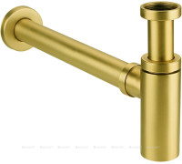 Сифон для раковины Allen Brau Priority Round 1 1/4 брашированное золото 5.31025-GB