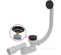 Слив-перелив для ванны Alcaplast A507BLACK-80 Click-Clack черный матовый A507BLACK-80