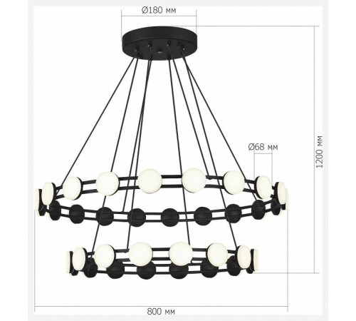 Подвесная люстра ST-Luce MONRO SL6610.403.36