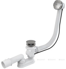 Сифон для ванны Alcaplast A55KM-80 полуавтомат комплект металл/пластик A55KM-80