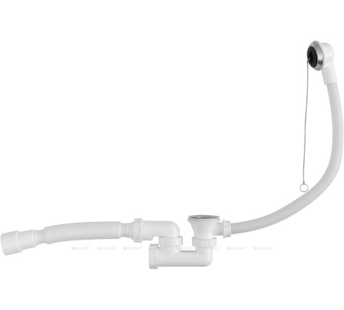 Слив-перелив для ванны Aquanet Эконом с цепочкой выпуск 40/50 мм 00328880