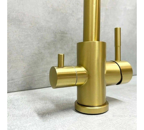 Смеситель для кухни с подключением к фильтру Haiba HB43828-5 золото HB43828-5
