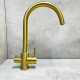 Смеситель для кухни с подключением к фильтру Haiba HB43828-5 золото HB43828-5